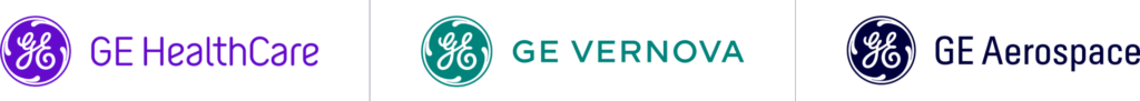 GE Healthcare GE Vernova GE Aerospace brand logos